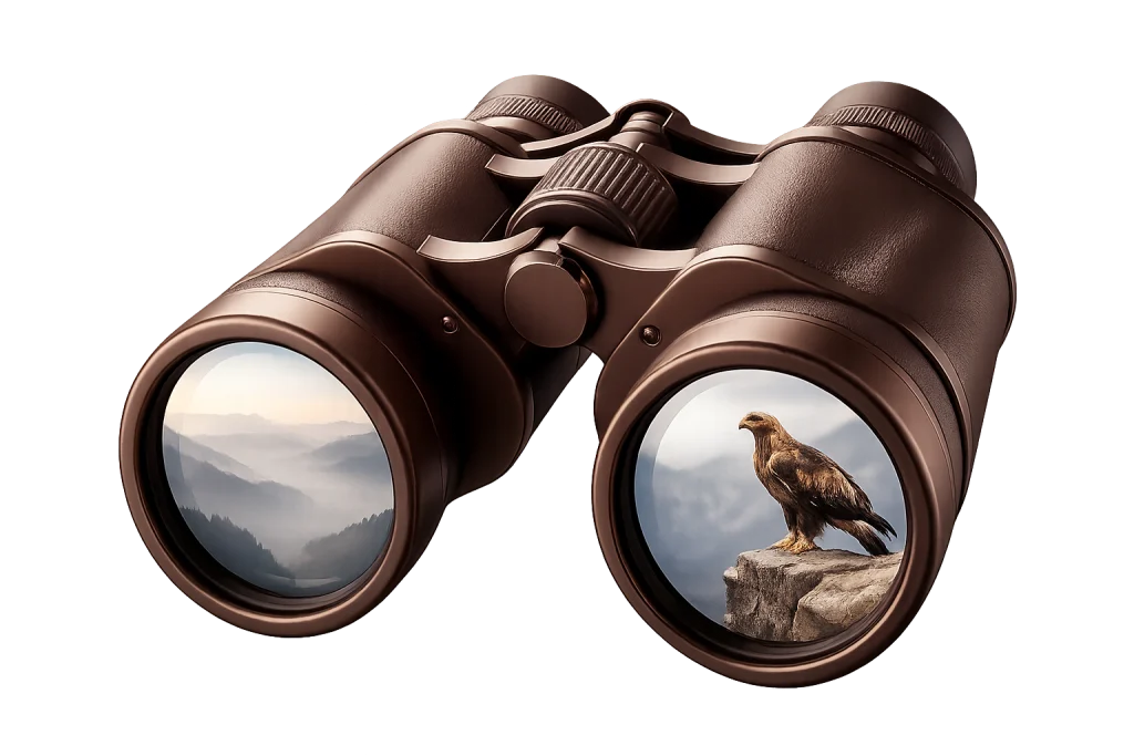 Binoculars in the field